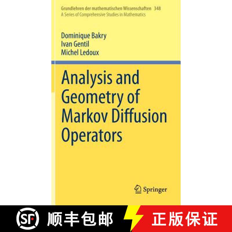 【3-4周达】Analysis and Geometry of Markov Diffusion Operators [9783319002262]