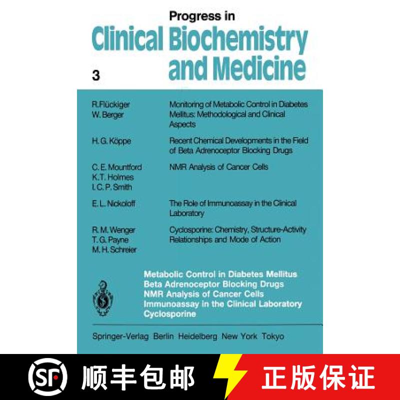 【3-4周达】Metabolic Control in Diabetes Mellitus Beta Adrenoceptor Blocking Drugs NMR Analysis of Ca... [9783642710001]