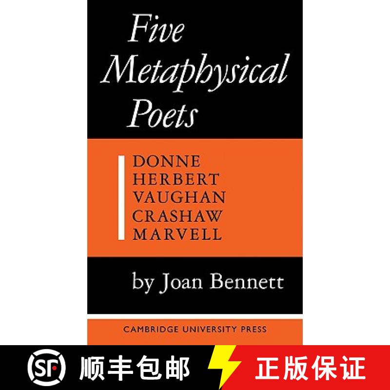 【3-4周达】Five Metaphysical Poets: Donne, Herbert, Vaughan, Crashaw, Marvell [9780521092388]