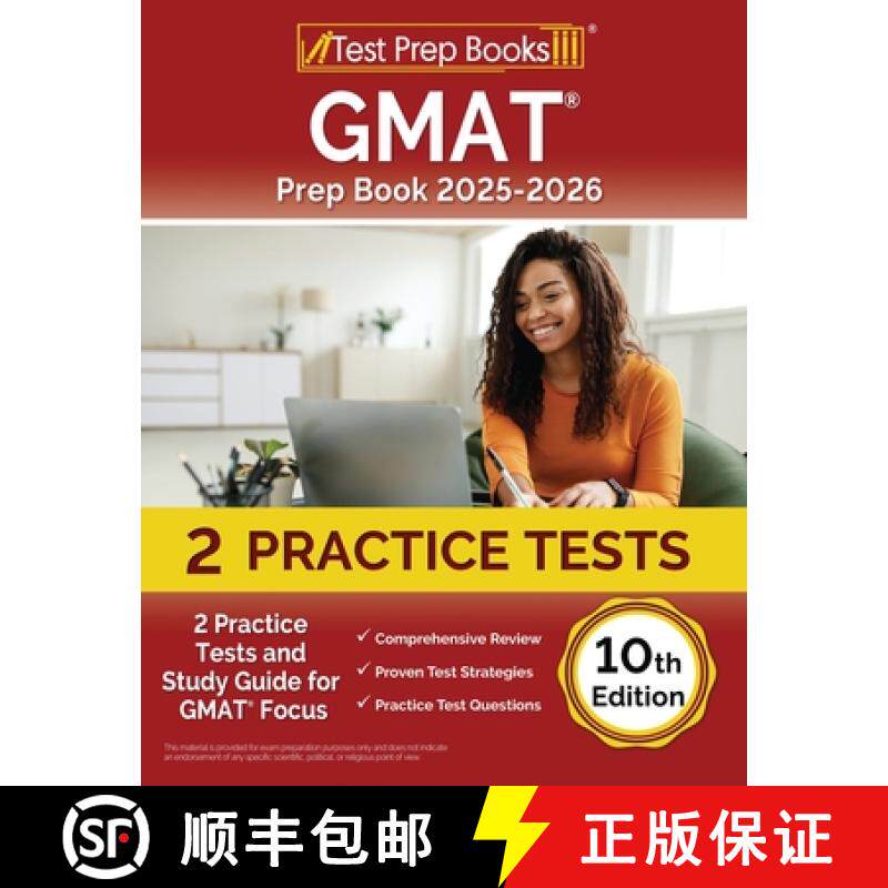 【3-4周达】GMAT Prep Book 2025-2026: 2 Practice Tests and Study Guide for GMAT Focus [10th Edition] [9781637757819]