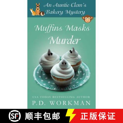 【3-4周达】精装 Muffins Masks Murder [9781989415580]