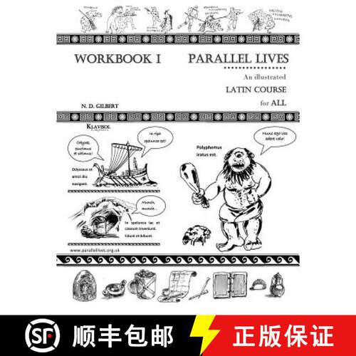 【3-4周达】Parallel Lives: An Illustrated Latin Course for All. Workbook 1. [9780995761308]