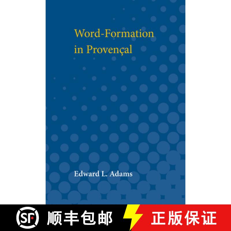 【3-4周达】Word-Formation in Provencal [9780472750016]
