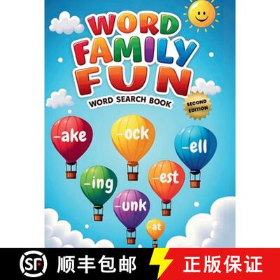 【3-4周达】Word Family Fun Word Search Book (Second Edition): Explore Bigger Puzzles with Fun Word Fa... [9781997756545]