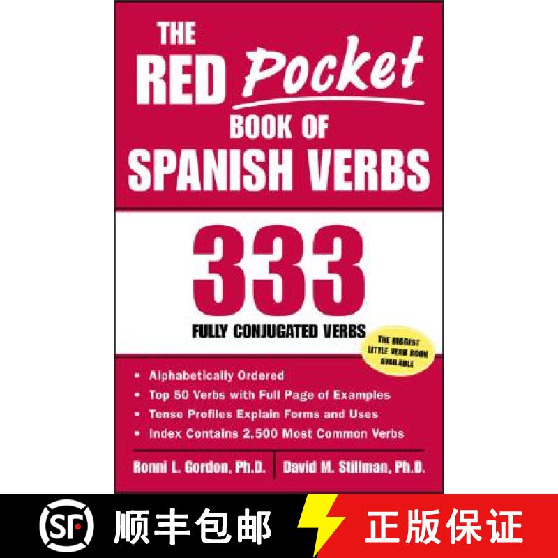【3-4周达】The Red Pocket Book of Spanish Verbs: 333 Fully Conjugated Verbs [9780071421621]