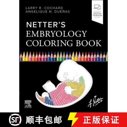 【3-4周达】Netter's Embryology Coloring Book [9780443379154]