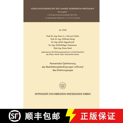【3-4周达】Numerische Optimierung der Bearbeitungsbedingungen während des Drehvorganges [9783663200390]