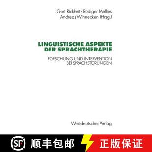 Forschung der und Sprachstörungen Linguistische bei 4周达 9783531123455 Aspekte Intervention Sprachtherapie