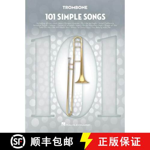 【3-4周达】101 Simple Songs: For Trombone [9781705193761]