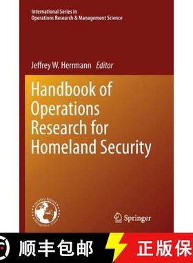 【3-4周达】Handbook of Operations Research for Homeland Security [9781489985521]