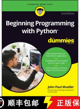 【3-4周达】Beginning Programming with Python For Dummies, 3rd Edition [9781119913771]