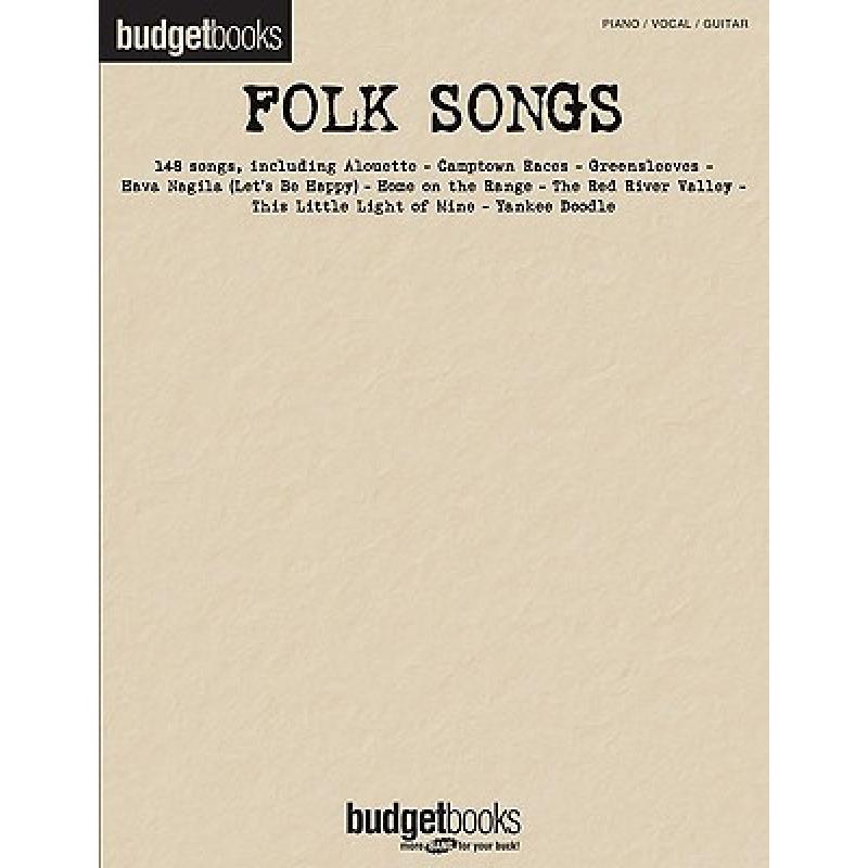 预订 folk songs: budget books [9781423467649]