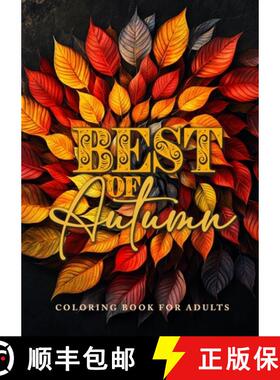 【3-4周达】Best of Autumn Coloring Book for Adults: Grayscale Autumn Coloring Book Fall | Autumn Fore... [9781965017456]