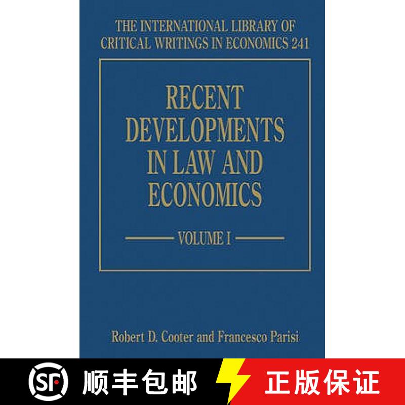 【3-4周达】Recent Developments in Law and Economics (International Library of Critical Writings in Ec... [9781845423261]
