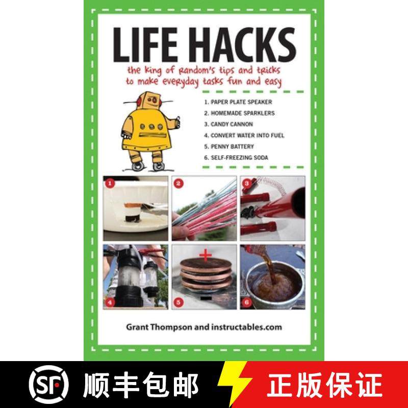 【3-4周达】Life Hacks: The King of Randoma's Tips and Tricks to Make Everyday Tasks Fun and Easy [9781629145884]