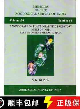 预订 A Monograph on Plant Inhabiting Predatory Mites of India, Part 2 [9788181710109]