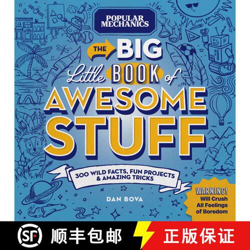 【3-4周达】精装 Popular Mechanics The Big Little Book of Awesome Stuff: 300 Wild Facts, Fun Projects ... [9781950785773]