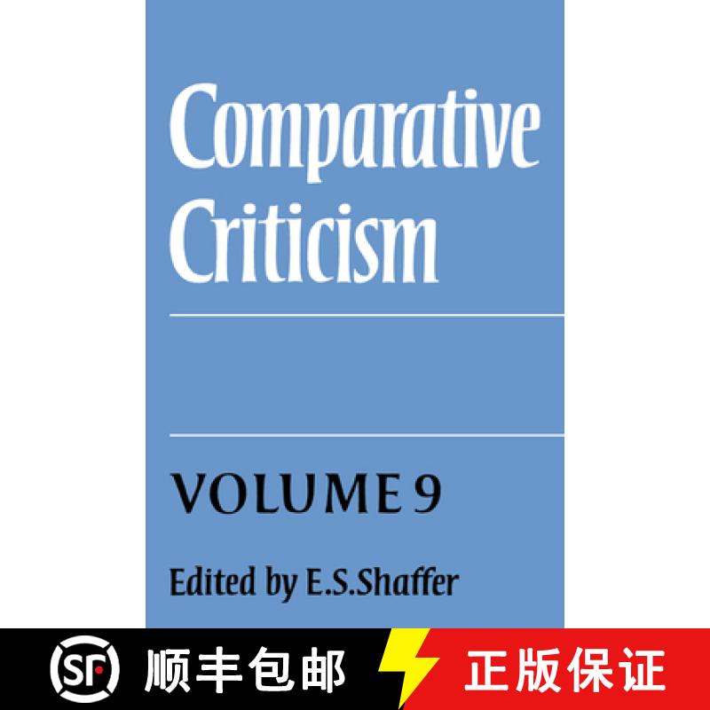 【3-4周达】Comparative Criticism: Volume 9, Cultural Perceptions and Literary Values: - Cultural Perc... [9780521341721]