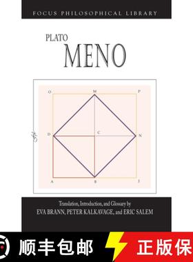 【3-4周达】Plato: Meno [9781585109937]