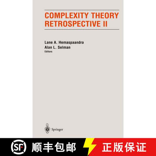 【3-4周达】精装 Complexity Theory Retrospective II [9780387949734]