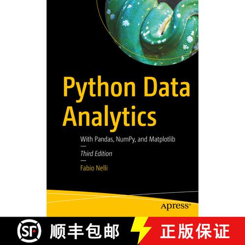 【3-4周达】Python Data Analytics : With Pandas, NumPy, and Matplotlib (Third Edition) [9781484295311]