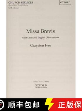 【3-4周达】Missa Brevis: Vocal score [9780193516694]