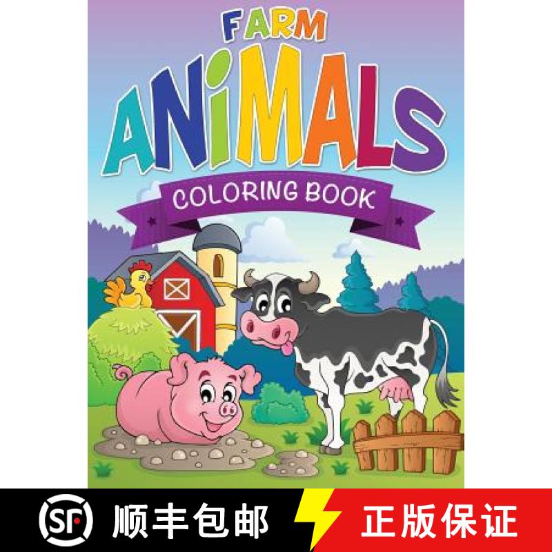【3-4周达】Farm Animals Coloring Book [9781632873781]
