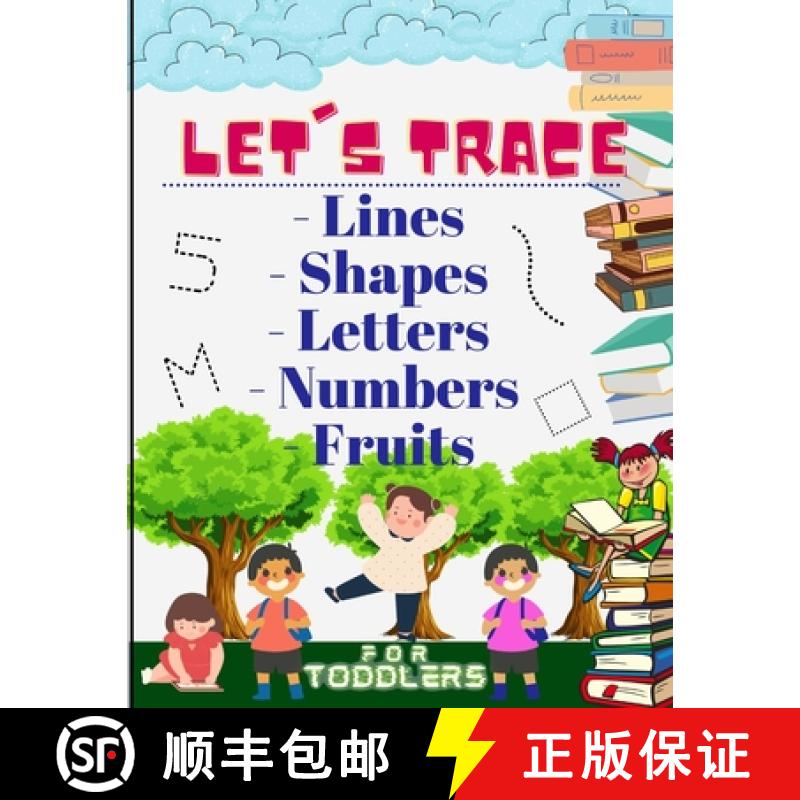 【3-4周达】Let's trace Lines, Shapes, Letters, Numbers and Fruits: : Learn how to write workbook with... [9781915010049]