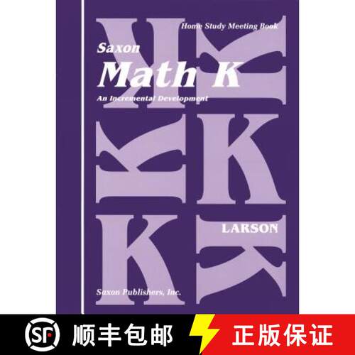 【3-4周达】Saxon Math K Homeschool: Student's Meeting Book 1st Edition [9781565770218]
