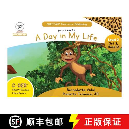 【3-4周达】C-DER (CHEETAH Decodable Early Readers, Set 2, Book 12, A Day in My Life [9798330337361]