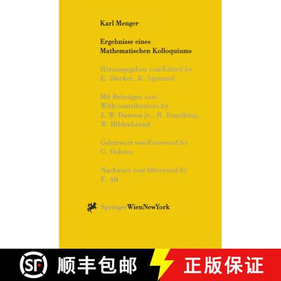 【3-4周达】Karl Menger : Ergebnisse eines Mathematischen Kolloquiums [9783709173305]