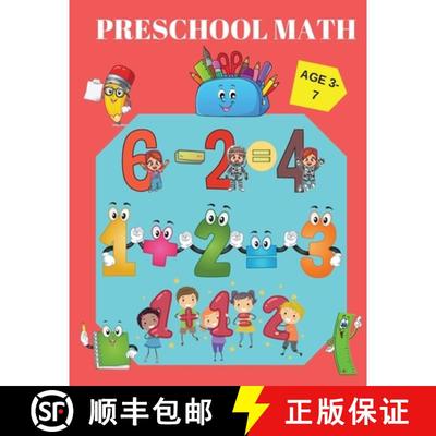 预订 Preschool Math: Addition & Substraction, School Zone, Math Activities for 3-7 years old and Kind... [9781915104199]