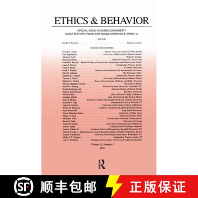 【3-4周达】Academic Dishonesty : A Special Issue of Ethics & Behavior [9780805897036]