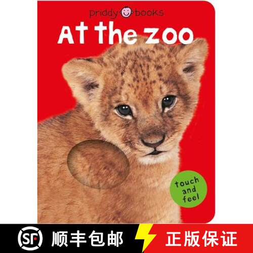 【3-4周达】At the Zoo (Bright Baby Touch and Feel): A First Sensory Tactile Book [9780312498573]