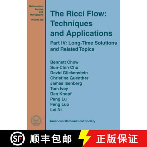 【3-4周达】精装 The Ricci Flow: Techniques and Applications – Part IV: Long–Time Solutions and Rela... [9780821849910]