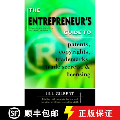 【3-4周达】Entrepreneur's Guide To Patents, copyrights, trademarks, trade secrets & licensing. [9780425194096]