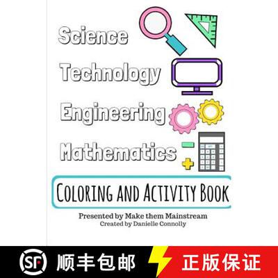 【3-4周达】Science, Technology, Engineering, and Mathematics Coloring and Activity Book [9781387682201]