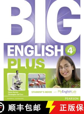 【3-4周达】Big English Plus American Edition 4 Students' Book with MyEnglishLab Access Code Pack New ... [9781292271736]