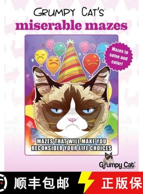 【3-4周达】Grumpy Cat's Miserable Mazes: Mazes That Will Make You Reconsider Your Life Choices [9781631582097]