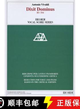 【3-4周达】Dixit Dominus RV 594: Ricordi Vocal Score Series [9788875929930]