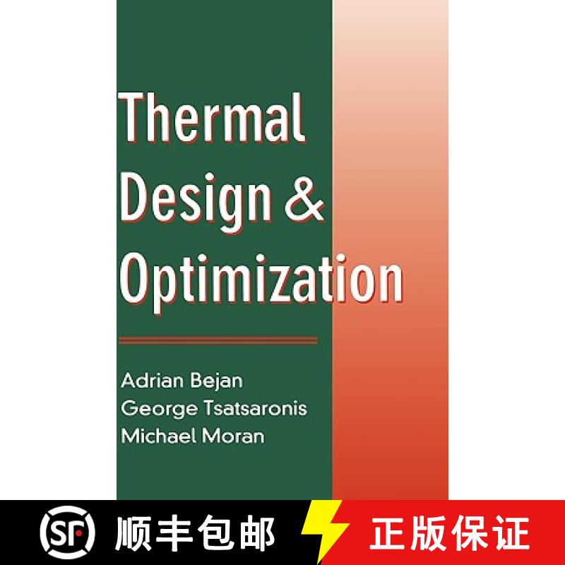 【3-4周达】Thermal Design And Optimization [Wiley机械工程] [9780471584674]