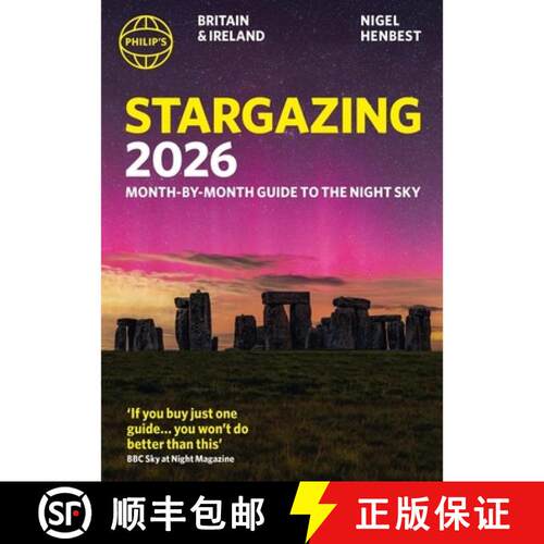 【3-4周达】Philip's 2026 Stargazing Month-by-Month Guide to the Night Sky Britain & Ireland: Month-by... [9781849077255]