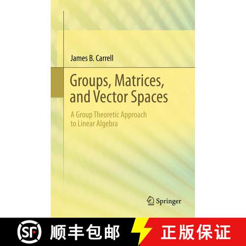 【3-4周达】精装 Groups, Matrices, and Vector Spaces: A Group Theoretic Approach to Linear Algebra [9780387794273]