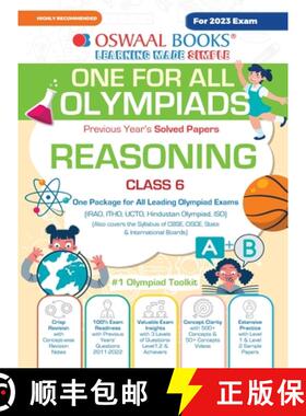【3-4周达】Oswaal One For All Olympiad Previous Years' Solved Papers, Class-6 Reasoning Book (For 202... [9789356345188]