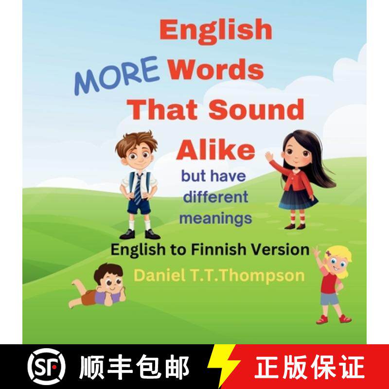 【3-4周达】More English Words That Sound Alike : but have different meanings English to Finnish version [9798899019647]