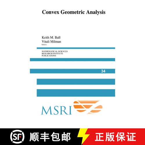 【3-4周达】Convex Geometric Analysis: - Convex Geometric Analysis [9780521155649]
