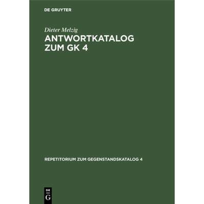 预订 Antwortkatalog Zum Gk 4 : Krankheiten Und Verletzungen Innere Medizin [9783110087697]