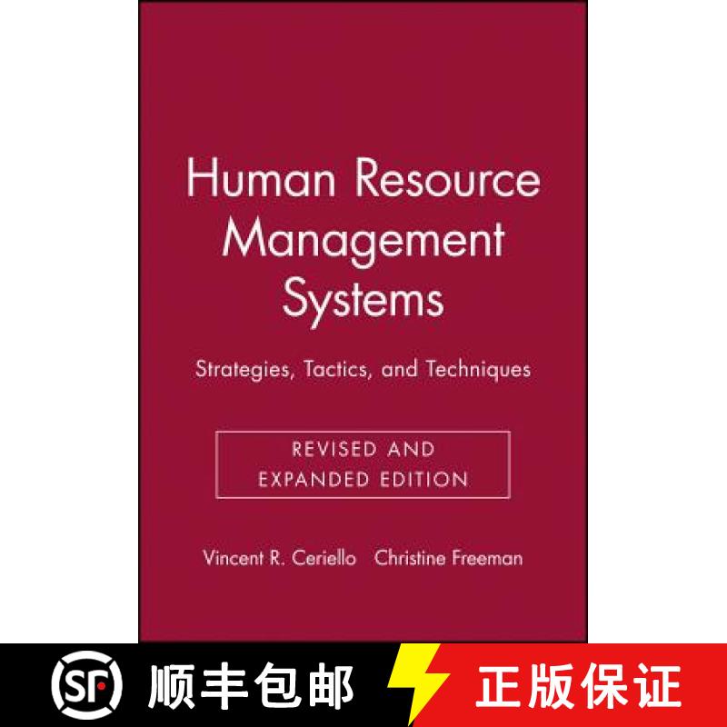 【3-4周达】Human Resource Management Systems: Strategies, Tactics, And Techniques, Revised And Expand... [9780787945367]