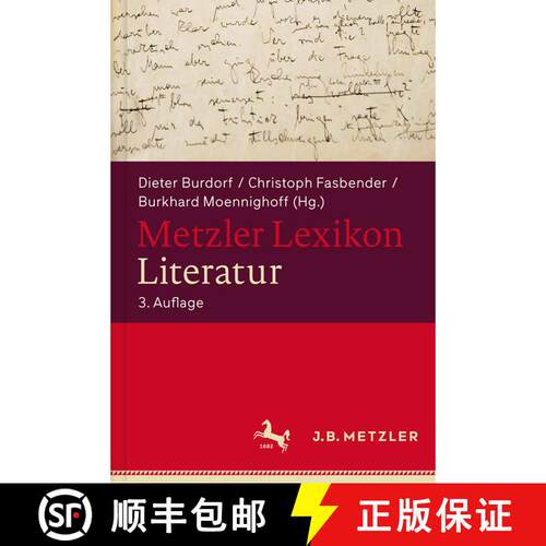 【3-4周达】精装 Metzler Lexikon Literatur: Begriffe und Definitionen (3., völlig neu bearbeitete Auf... [9783476016126]