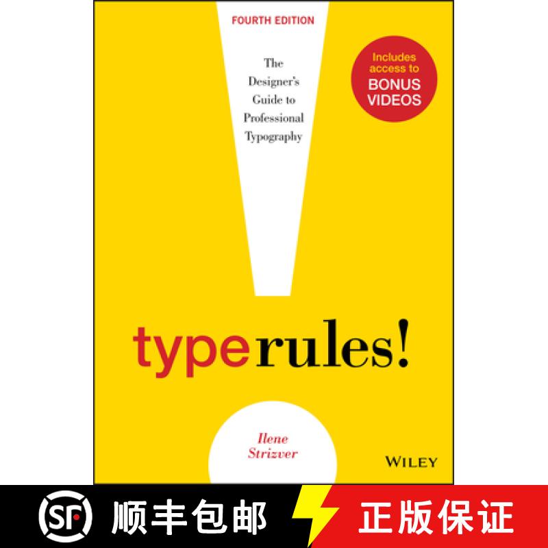 【3-4周达】Type Rules:  The Designer'S Guide To Professional Typography, Fourth Edition [Wiley图形设计] [9781118454053]